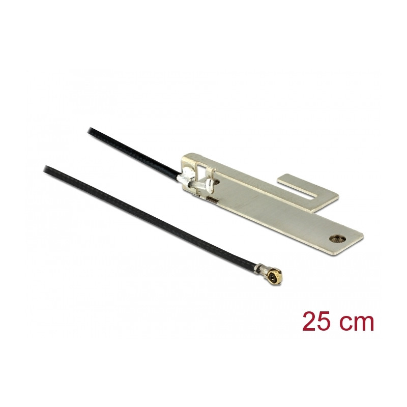 Delock WLAN 802.11 b/g/n Antenne I-PEX Inc., MHF® 4L Stecker 3 dBi 25 cm PIFA intern