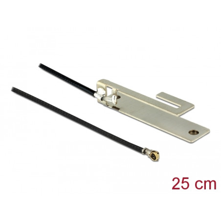 Delock WLAN 802.11 b/g/n Antenne I-PEX Inc., MHF® 4L Stecker 3 dBi 25 cm PIFA intern