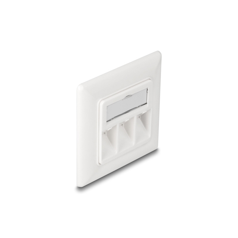 Delock Keystone Anschlussdose 3 Port kompakt