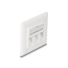 Delock Keystone Anschlussdose 3 Port kompakt