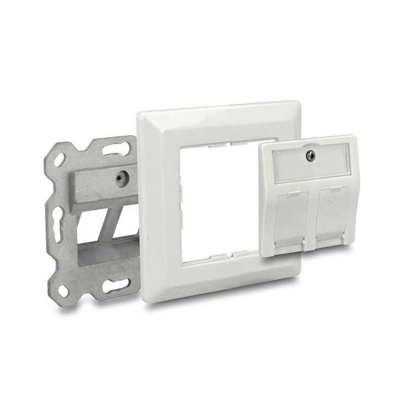Delock Keystone Anschlussdose 2 Port