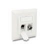 Delock Keystone Anschlussdose 2 Port