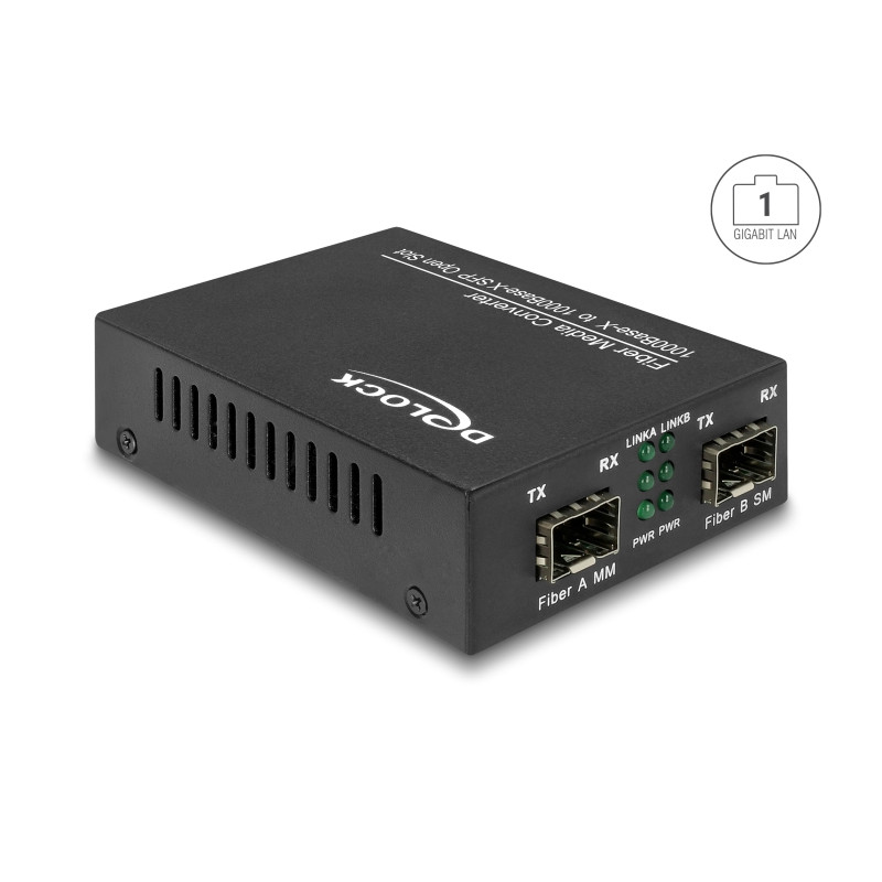 Delock Medienkonverter 1000Base-X SFP zu SFP