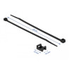 Delock Schraubhalter 15 x 10 mm mit Kabelbinder L 200 x B 3,6 mm schwarz