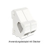 Delock Keystone Halterung für Hutschienen