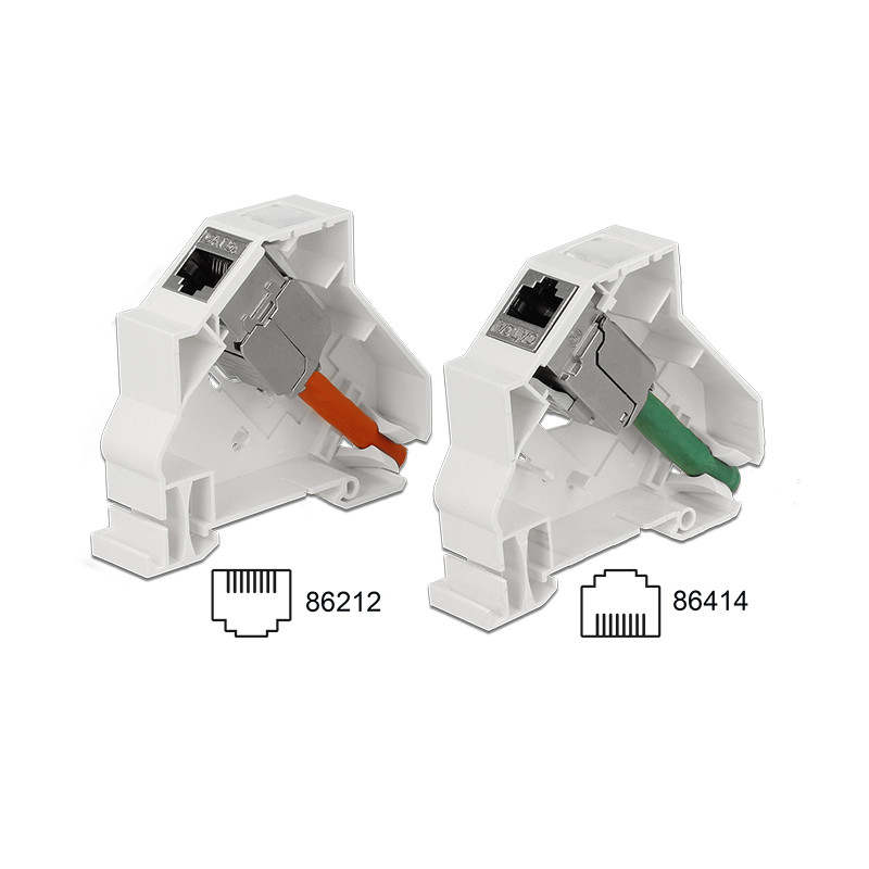 Delock Keystone Halterung für Hutschienen