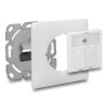 Delock Keystone Anschlussdose 2 Port kompakt
