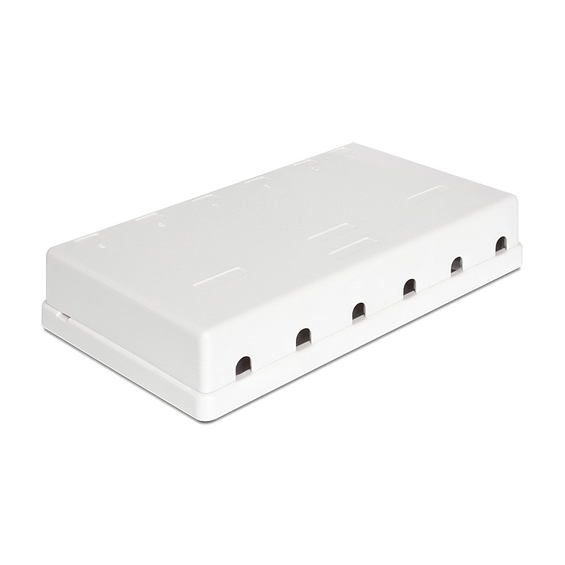 Delock Keystone Leergehäuse 6 Port