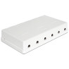 Delock Keystone Leergehäuse 6 Port