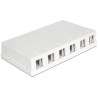 Delock Keystone Leergehäuse 6 Port