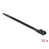 Delock Kabelbinder mit Doppelkopf L 190 x B 9 mm schwarz 10 Stück