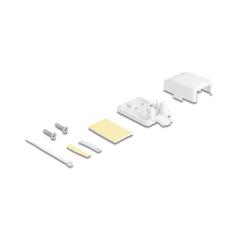 Delock Keystone Leergehäuse 1 Port mit Staubschutz