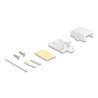 Delock Keystone Leergehäuse 1 Port mit Staubschutz
