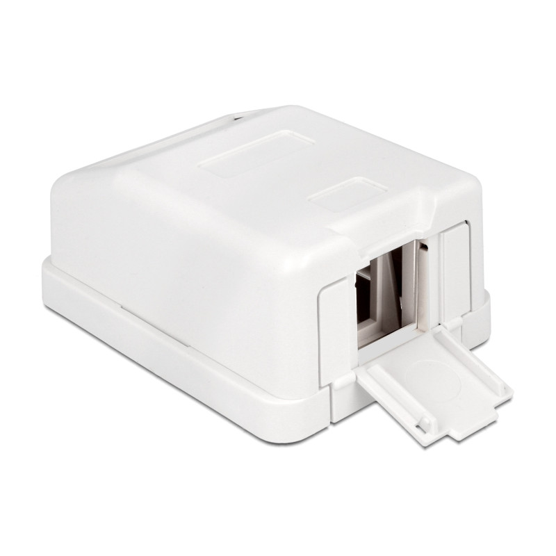 Delock Keystone Leergehäuse 1 Port mit Staubschutz