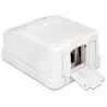 Delock Keystone Leergehäuse 1 Port mit Staubschutz