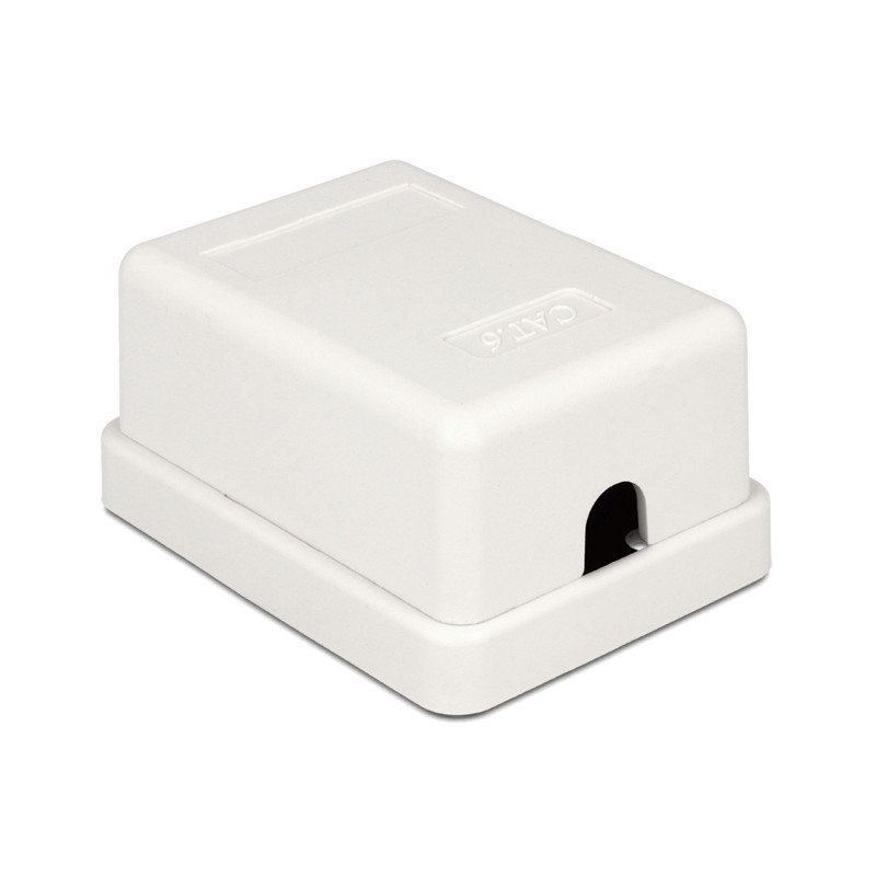 Delock Netzwerk Anschlussdose 1 Port Cat.6 kompakt UTP