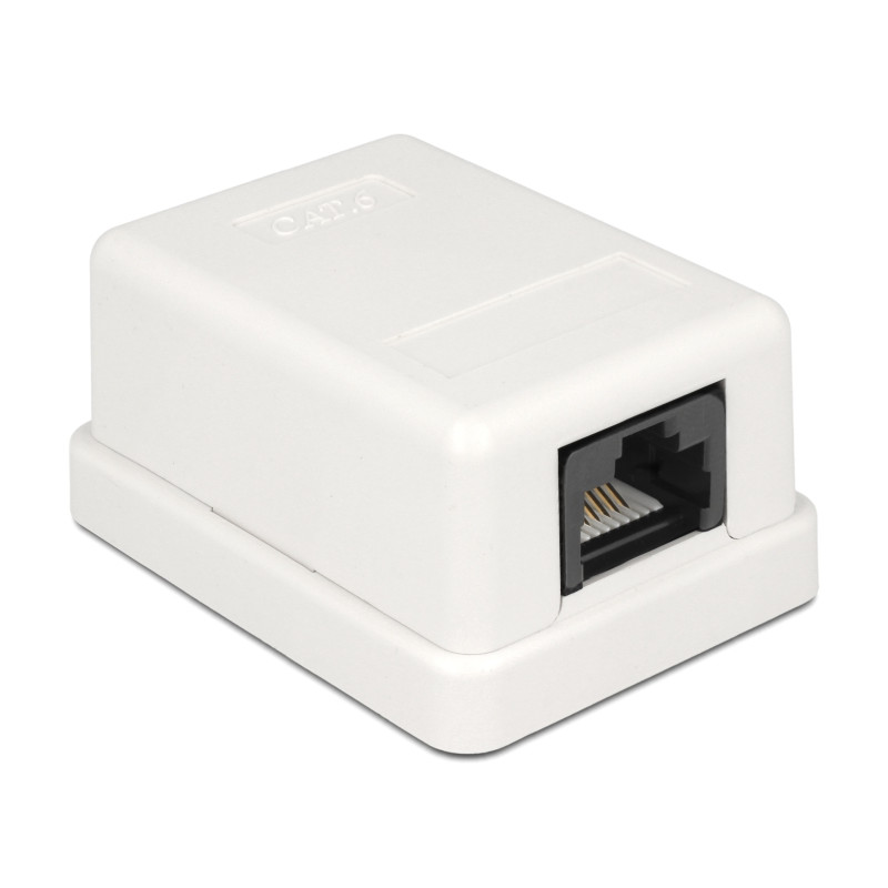 Delock Netzwerk Anschlussdose 1 Port Cat.6 kompakt UTP