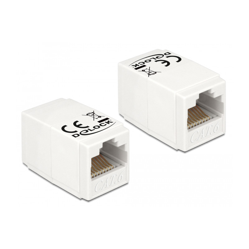 Delock Adapter RJ45 Buchse - RJ45 Buchse Cat.6 UTP kompakt
