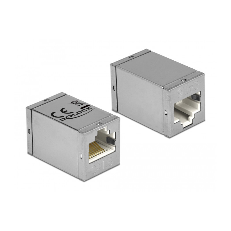 Delock Adapter RJ45 Buchse - RJ45 Buchse Cat.6 STP kompakt