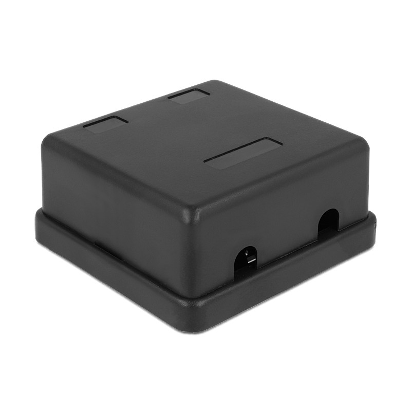 Delock Keystone Leergehäuse 2 Port schwarz