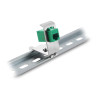 Delock Keystone Metall Halterung 1 Port für Hutschienen