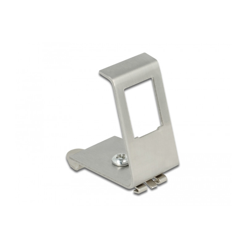 Delock Keystone Metall Halterung 1 Port für Hutschienen