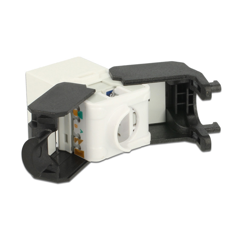 Delock Keystone Modul RJ45 Buchse - LSA Cat.6A UTP weiß