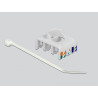 Delock Keystone Modul RJ45 Buchse - LSA Cat.6A UTP weiß