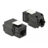 Delock Keystone Modul RJ45 Buchse - LSA Cat.6A UTP schwarz