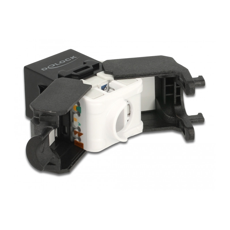 Delock Keystone Modul RJ45 Buchse - LSA Cat.6A UTP schwarz