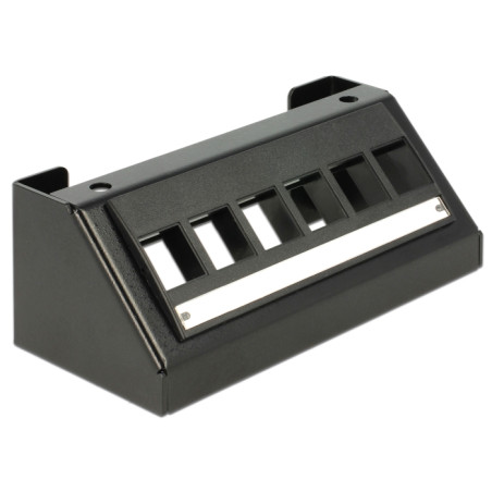 Delock Keystone Multimedia Panel 6 Port schwarz