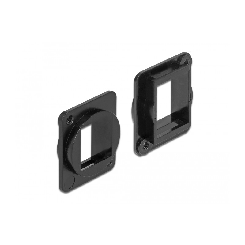 Delock Keystone Halterung 1 Port für D-Typ