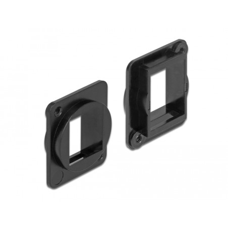 Delock Keystone Halterung 1 Port für D-Typ