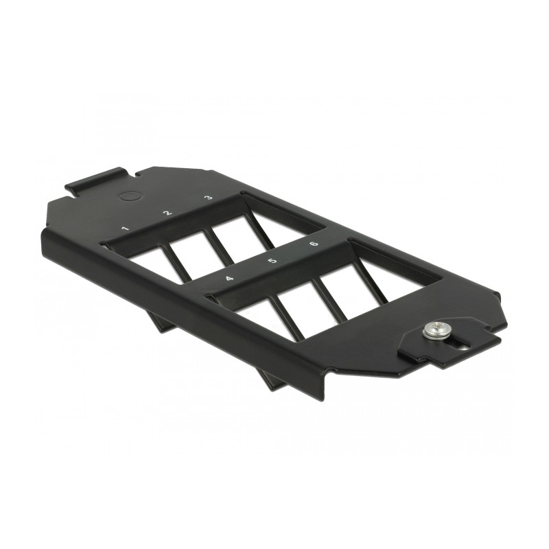 Delock Keystone Halterung 6 Port für Bodentank