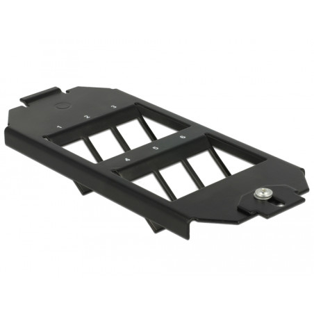 Delock Keystone Halterung 6 Port für Bodentank