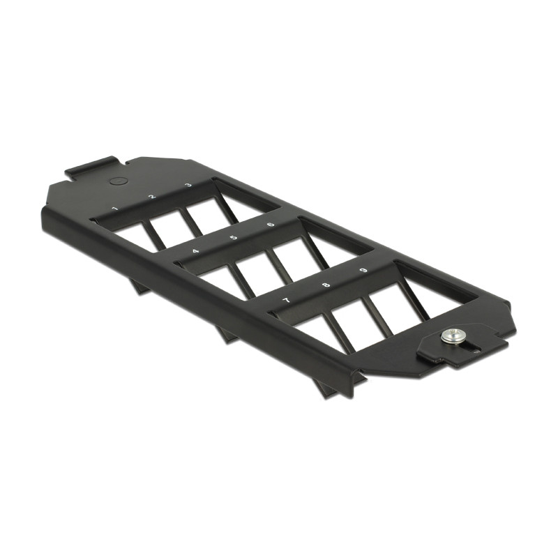 Delock Keystone Halterung 9 Port für Bodentank