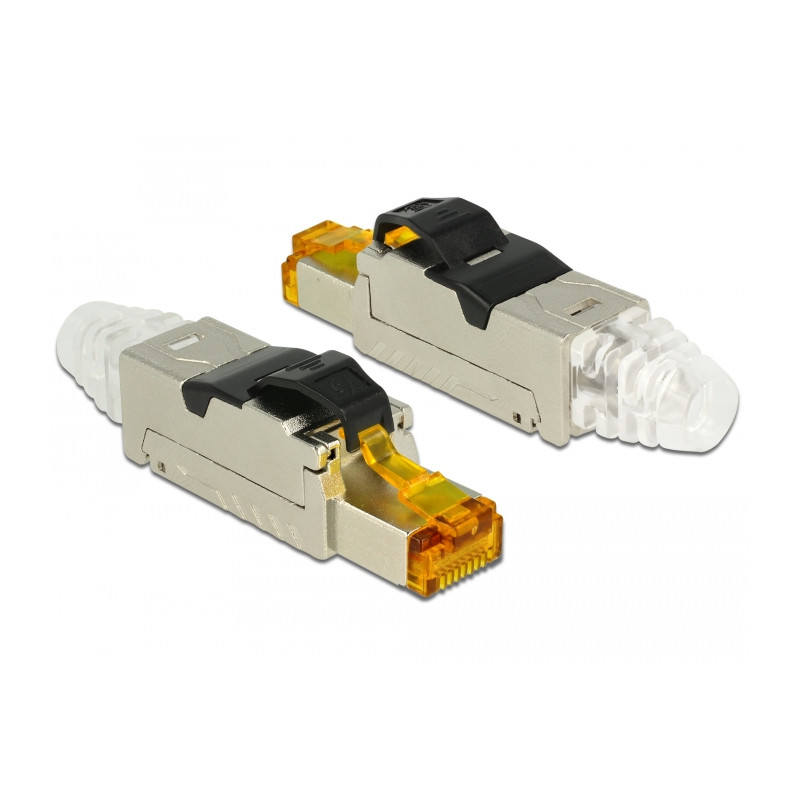Delock RJ45 Stecker feldkonfektionierbar Cat.6A Metall