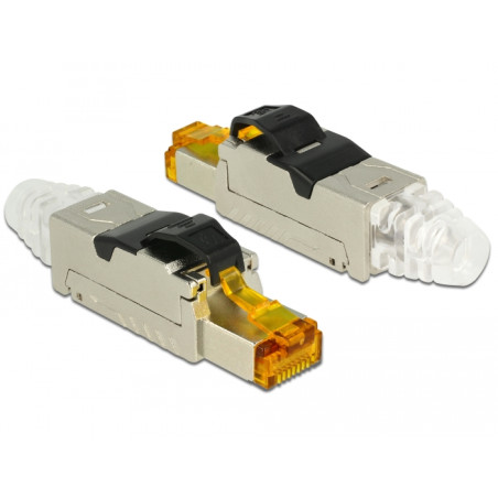 Delock RJ45 Stecker feldkonfektionierbar Cat.6A Metall