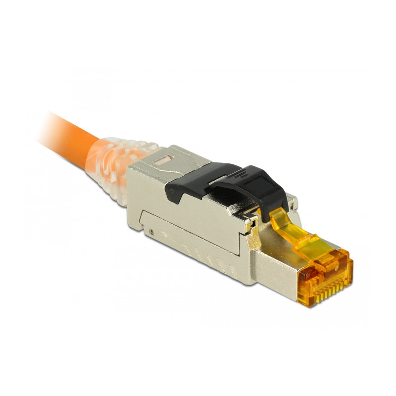 Delock RJ45 Stecker feldkonfektionierbar Cat.6A Metall