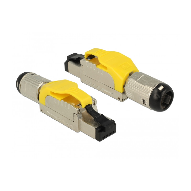 Delock RJ45 Stecker feldkonfektionierbar Cat.6A Metall