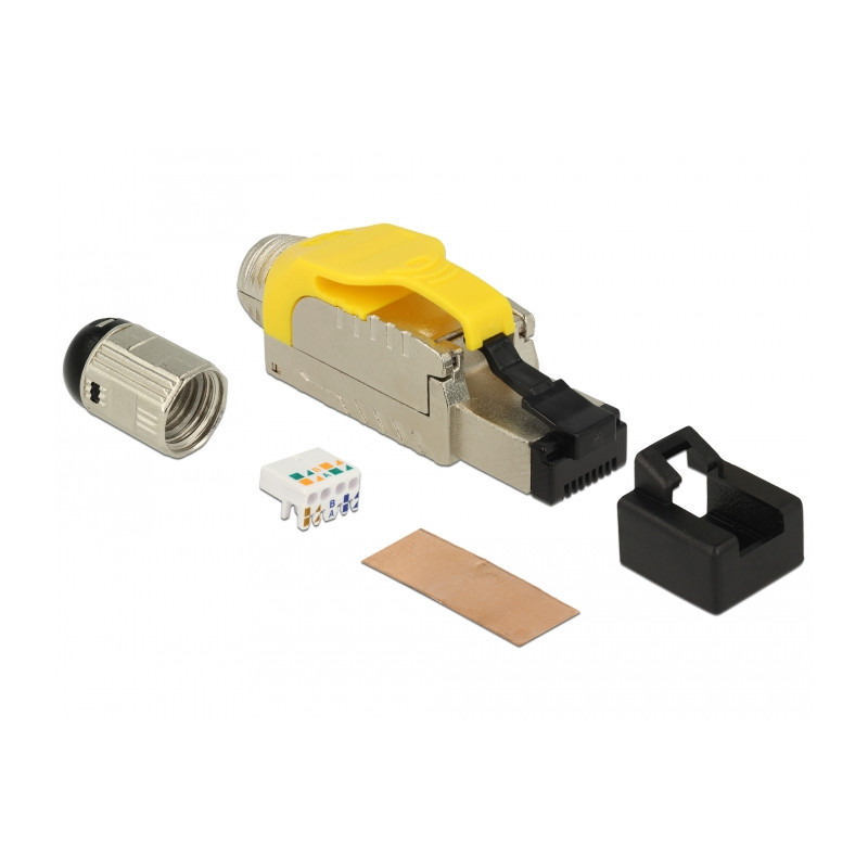 Delock RJ45 Stecker feldkonfektionierbar Cat.6A Metall