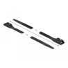 Delock Kabelbinder mit Doppelkopf L 1000 x B 9 mm schwarz 10 Stück