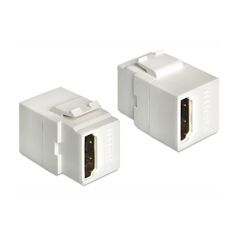 Delock Keystone Modul HDMI Buchse - HDMI Buchse weiß