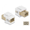 Delock Keystone Modul SC Simplex Buchse zu SC Simplex Buchse beige / weiß