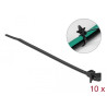 Delock Kabelbinder mit Spreizanker L 160 x B 4 mm schwarz 10 Stück