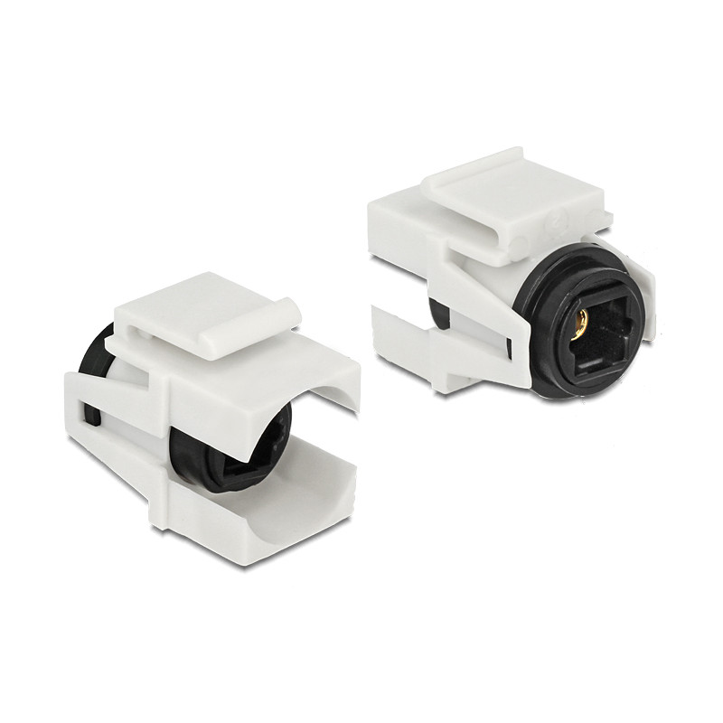 Delock Keystone Modul TOSLINK Buchse - TOSLINK Buchse weiß