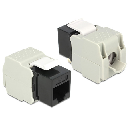 Delock Keystone Modul RJ45 Buchse - LSA Cat.6 UTP schwarz