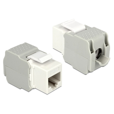 Delock Keystone Modul RJ45 Buchse - LSA Cat.6 UTP weiß