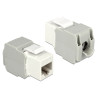 Delock Keystone Modul RJ45 Buchse - LSA Cat.6 UTP weiß