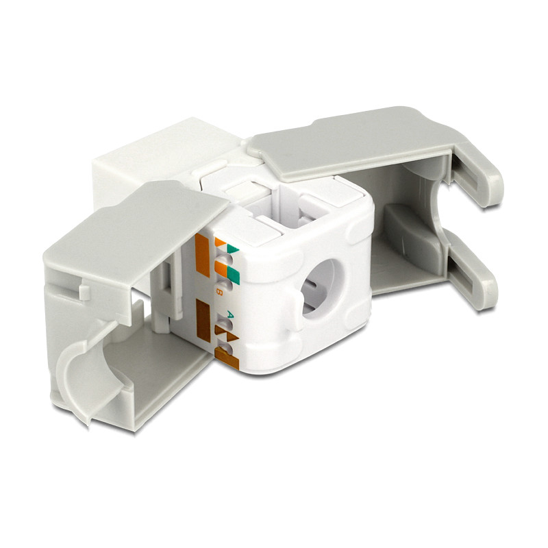 Delock Keystone Modul RJ45 Buchse - LSA Cat.6 UTP weiß